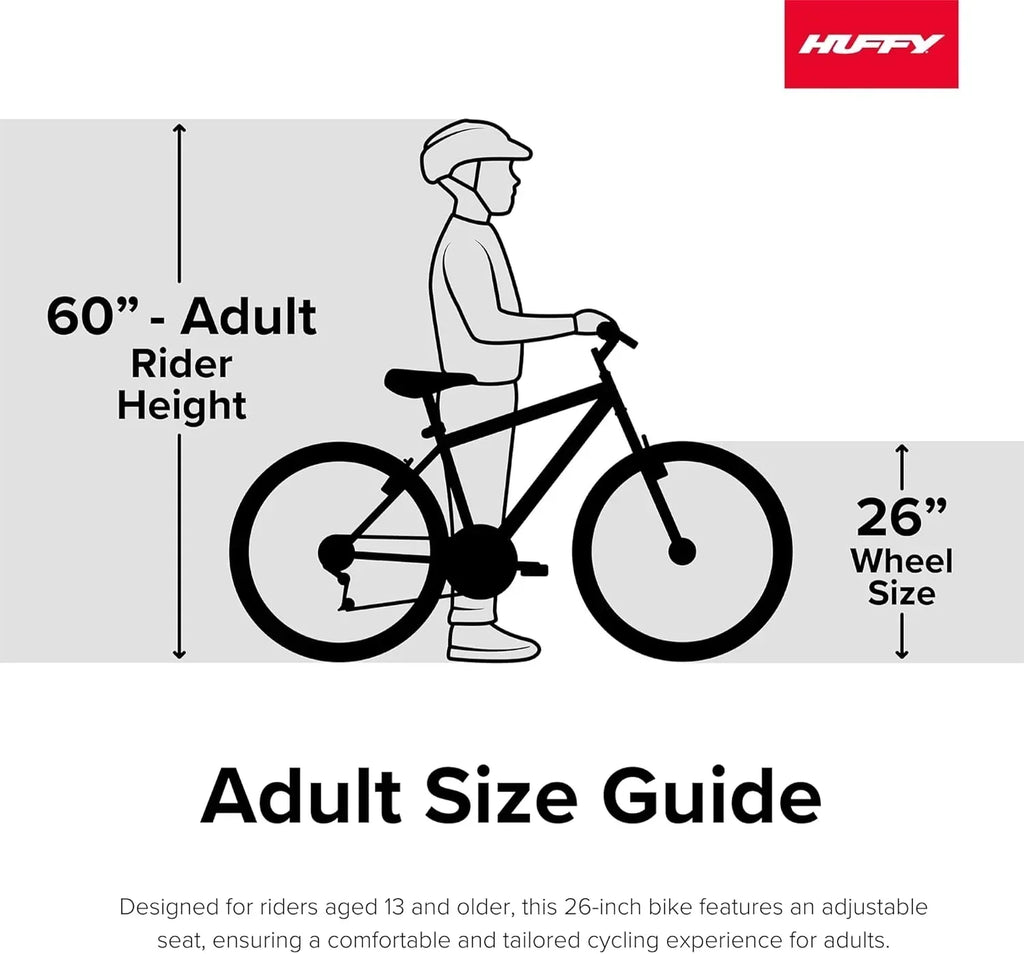 Huffy Stone Mountain Hardtail Mountain Bike for Boys/Girls/Men/Women 20"/24"/26" Sizes wourant