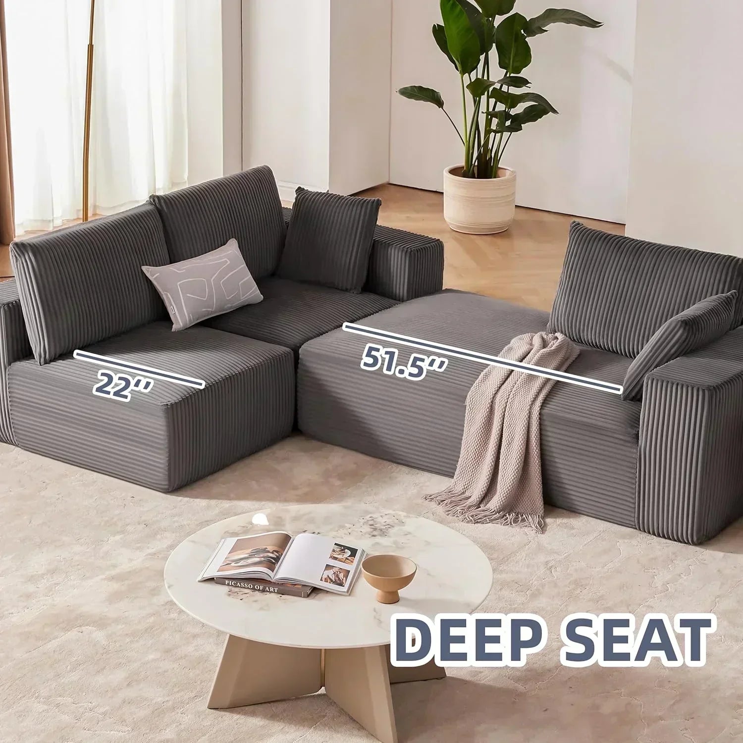 108 inch sectional sofa cloud sectional sofa with deep seat modern sectional L shaped sofa wourant
