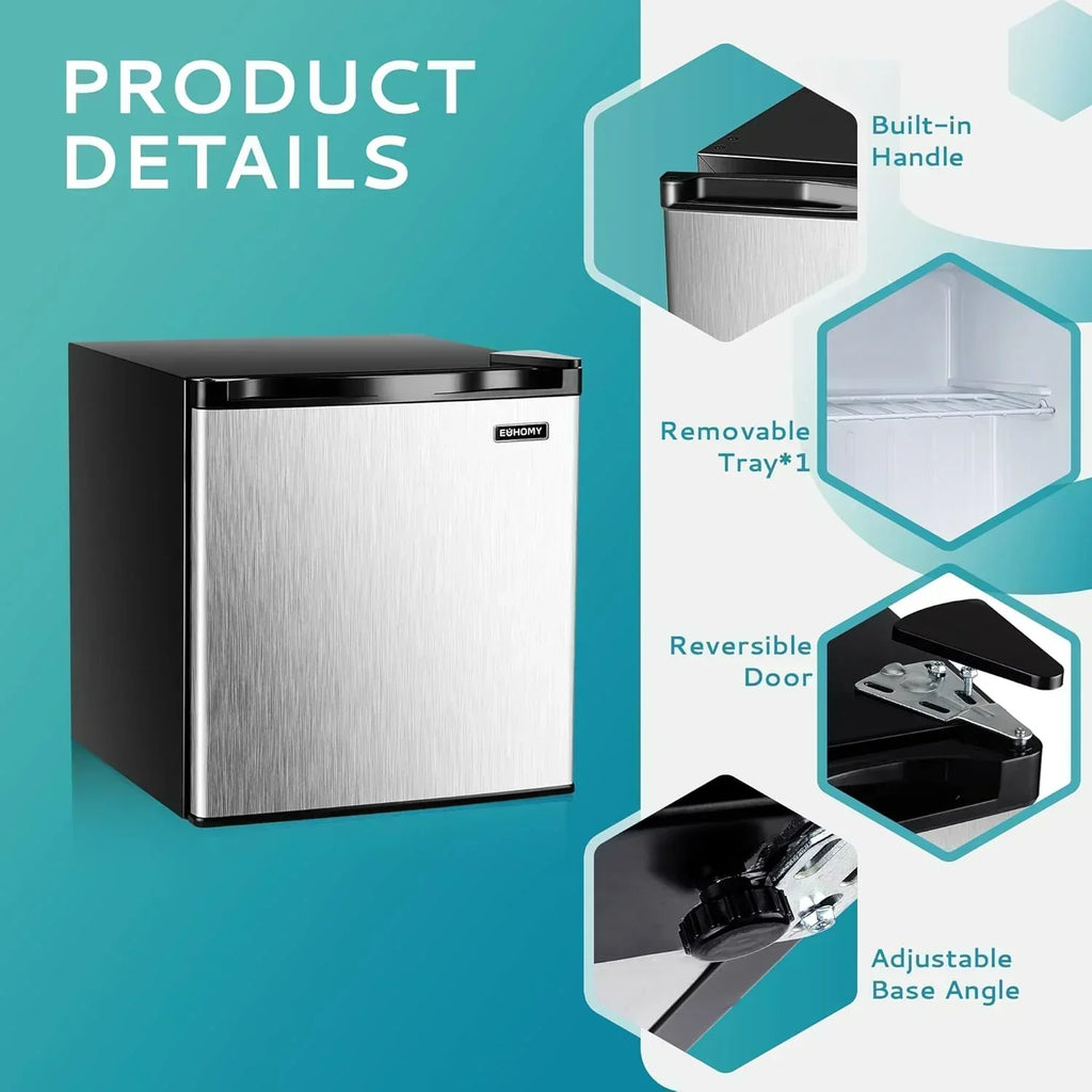 Upright freezer 3.0Cubic Feet Single Door Compact Mini Freezer with Reversible Door Small freezer wourant