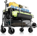 48" Extra Large Folding Travel Cart 560 lb Capacity 350 L Heavy Duty Utility Cart with Brakes wourant