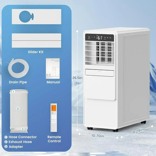 12000 BTU Portable Air Conditioners for Room up to 500 sq.ft Free Standing Quiet Portable AC Unit wourant