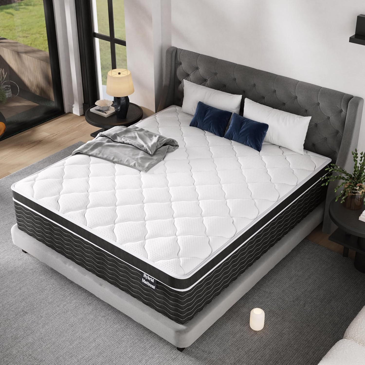 Full Size Mattress 10 Inch Full Size Mattress in a Box Medium Plush Hybrid Mattress wourant