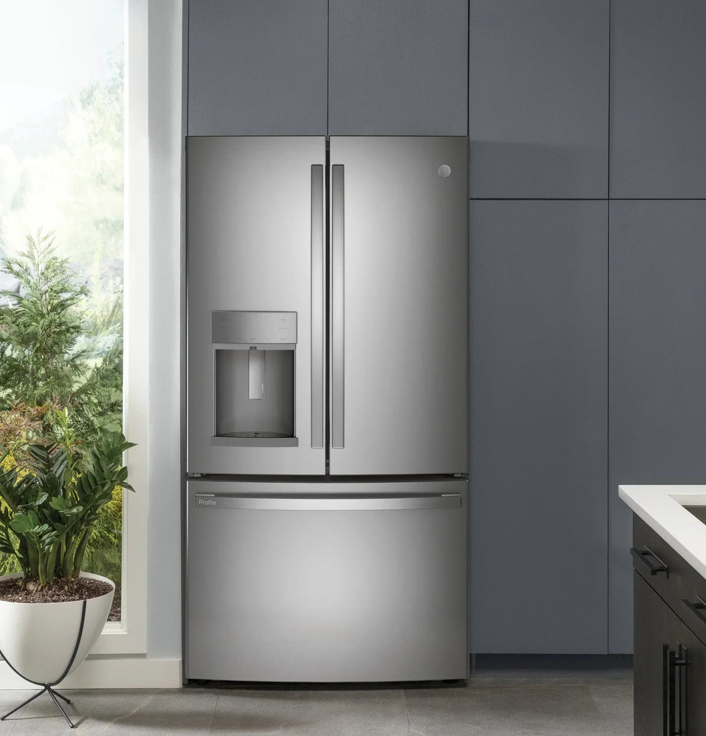 GE Profile Series ENERGY STAR® 27.7 Cu. Ft. Fingerprint Resistant French-Door Refrigerator wourant