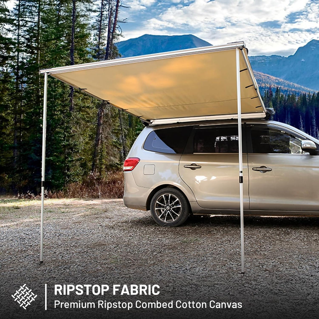 8.2 x 6.5 ft. Waterproof Car Awning for Campers and Trucks wourant