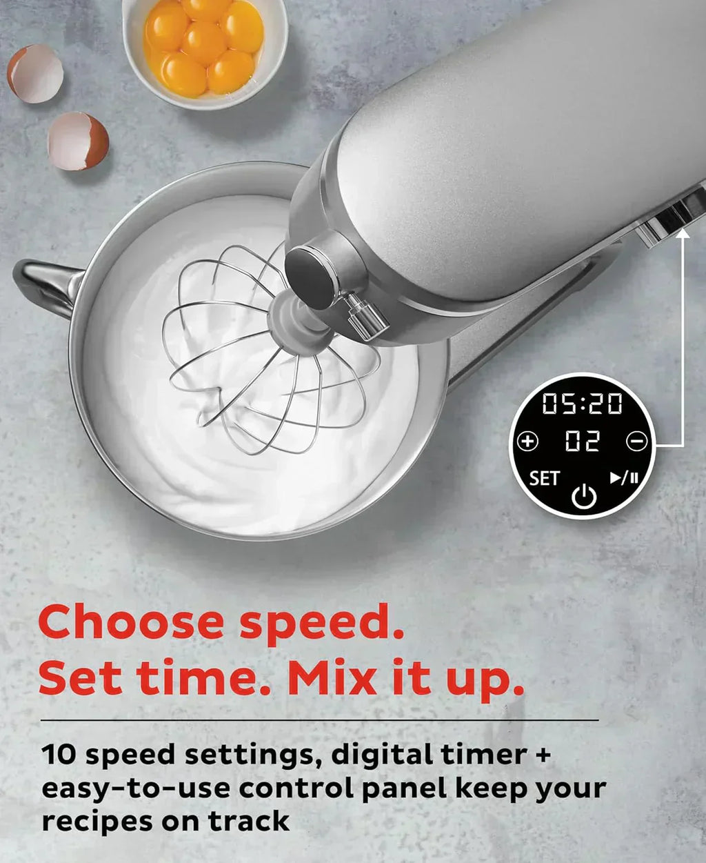 Instant Pot Instant Stand Mixer Pro 600W 10-Speed Electric Mixer with Digital Interface wourant
