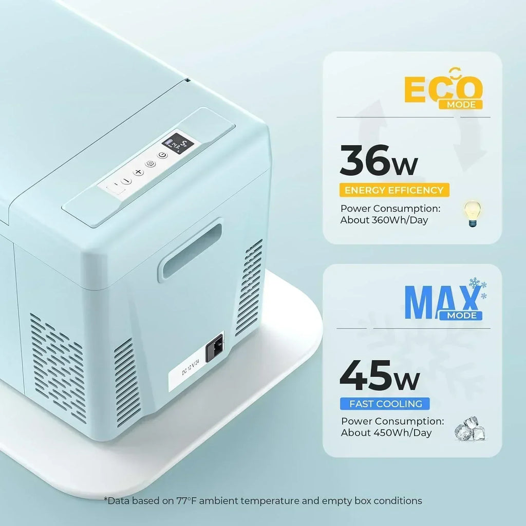 BougeRV 12 Volt Refrigerator 12V Car Fridge 23 Quart Portable Freezer Compressor Cooler wourant
