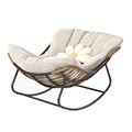 Outdoor Rocking Chair Deluxe Patio Rocking Chair Indoor Outdoor Comfy Rocker Chair wourant