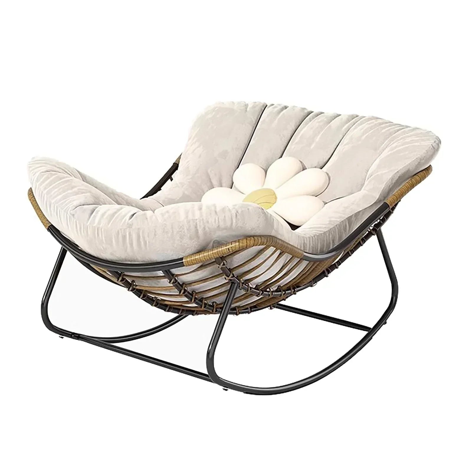Outdoor Rocking Chair Deluxe Patio Rocking Chair Indoor Outdoor Comfy Rocker Chair wourant