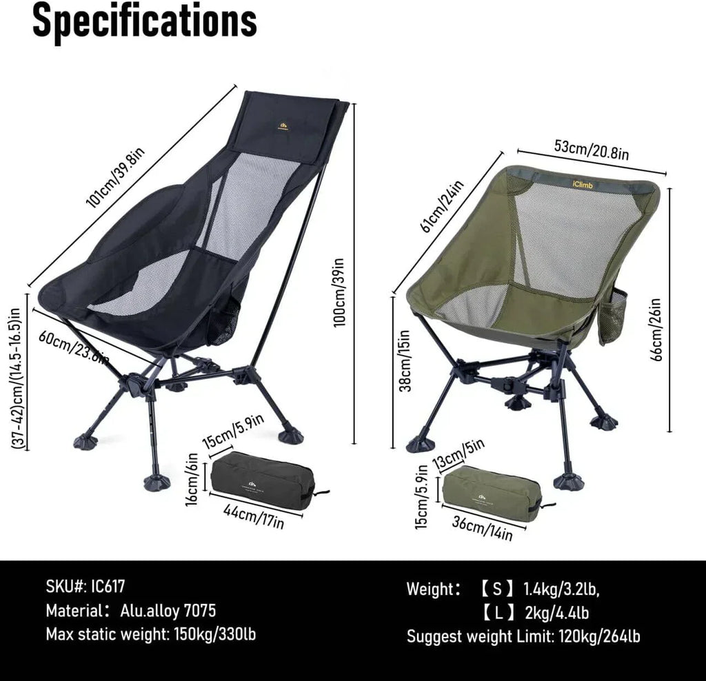 Ultralight Compact Camping Folding Beach Chair wourant