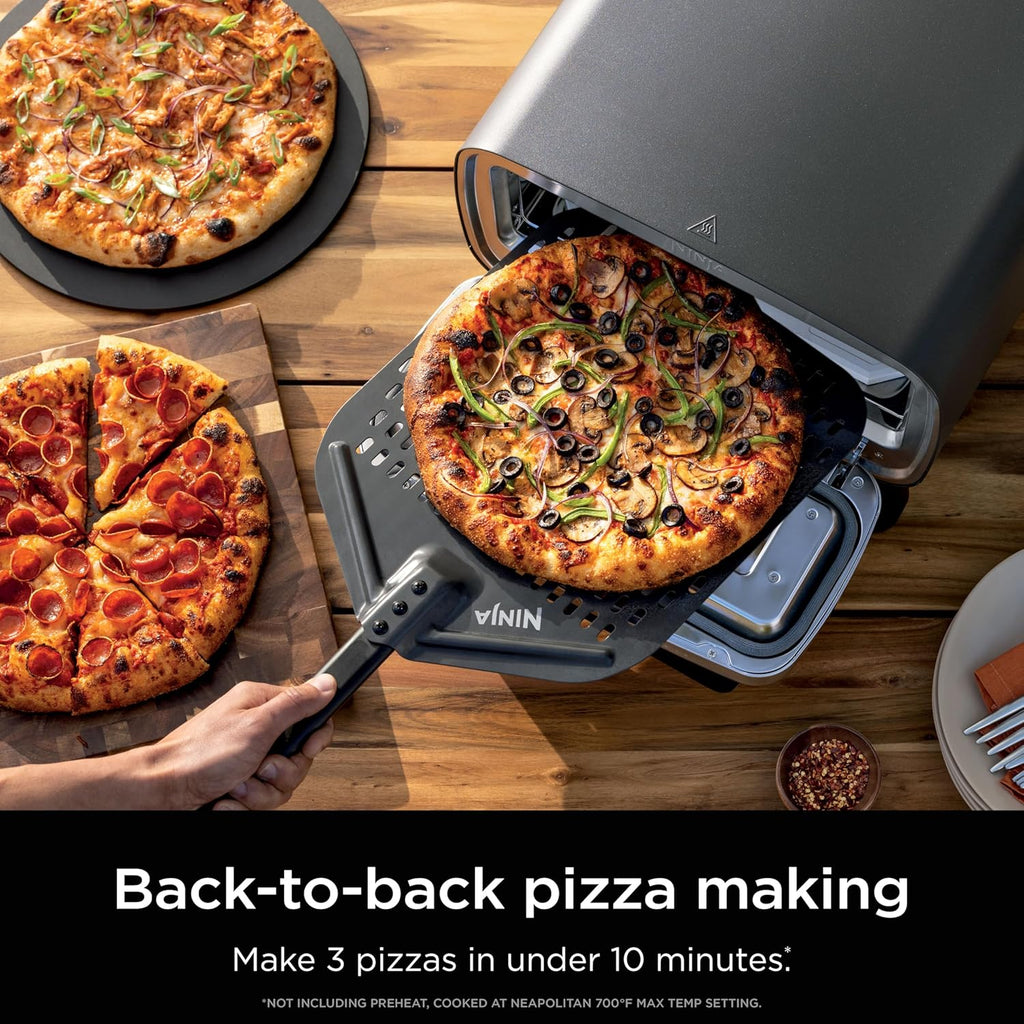 Ninja Artisan Outdoor Pizza Oven 12-inch 3-minute Pizza Neapolitan Thin Crust New York Chicago wourant