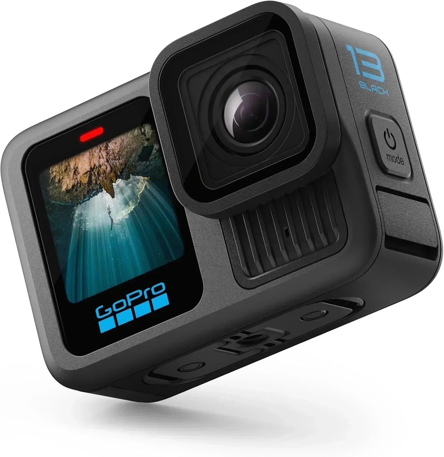 Black Waterproof Action Camera with 5.3K60 Video 27MP Photo Compatability HB-Series Lenses wourant