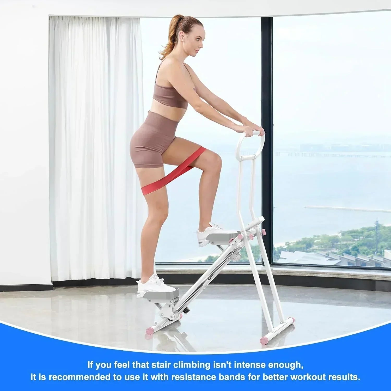 Stair Stepper for Home Gym Folding Vertical Climber Cardio Exercise Machine Stair Climber wourant