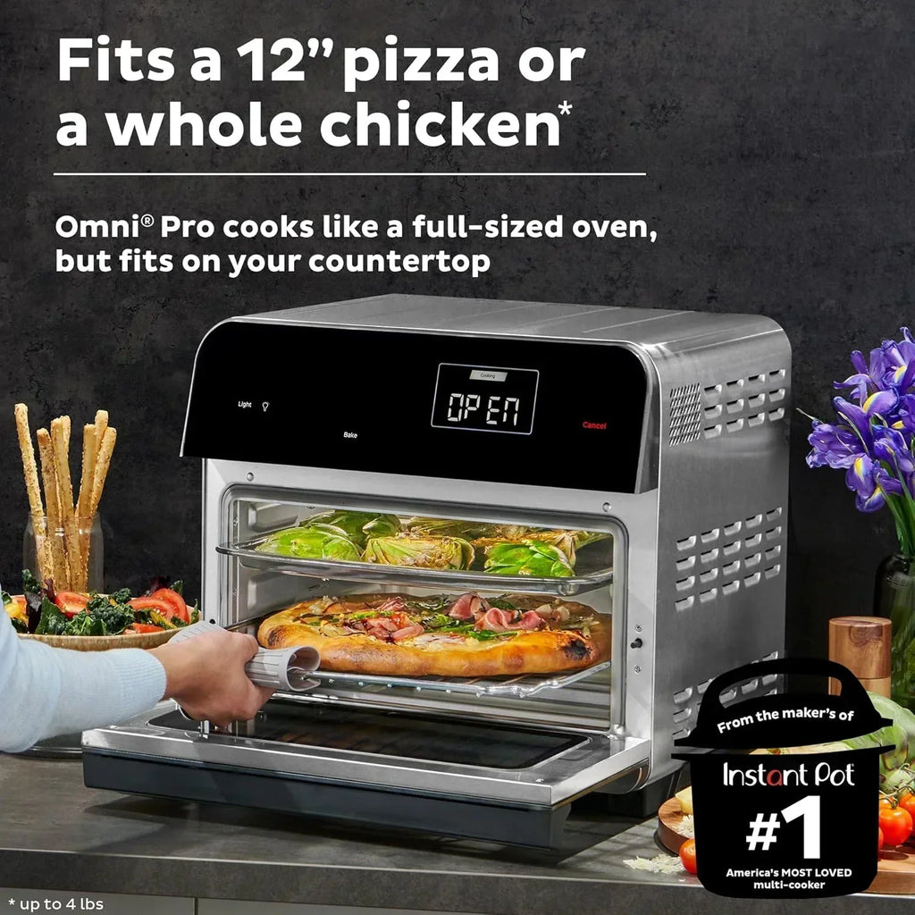 Instant Pot Omni Plus 19QT/18L Toaster Oven Air Fryer 10-in-1 Functions Fits 12" Pizza Crisp Broil wourant