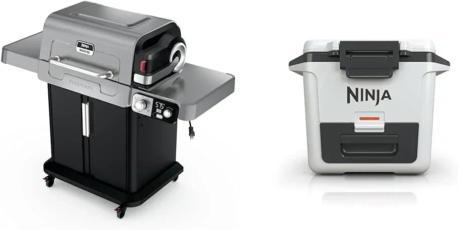 Ninja FlexFlame Grill and Smoker Electric Propane Grill Roaster BBQ Grill 5-in-1 Cooking System wourant