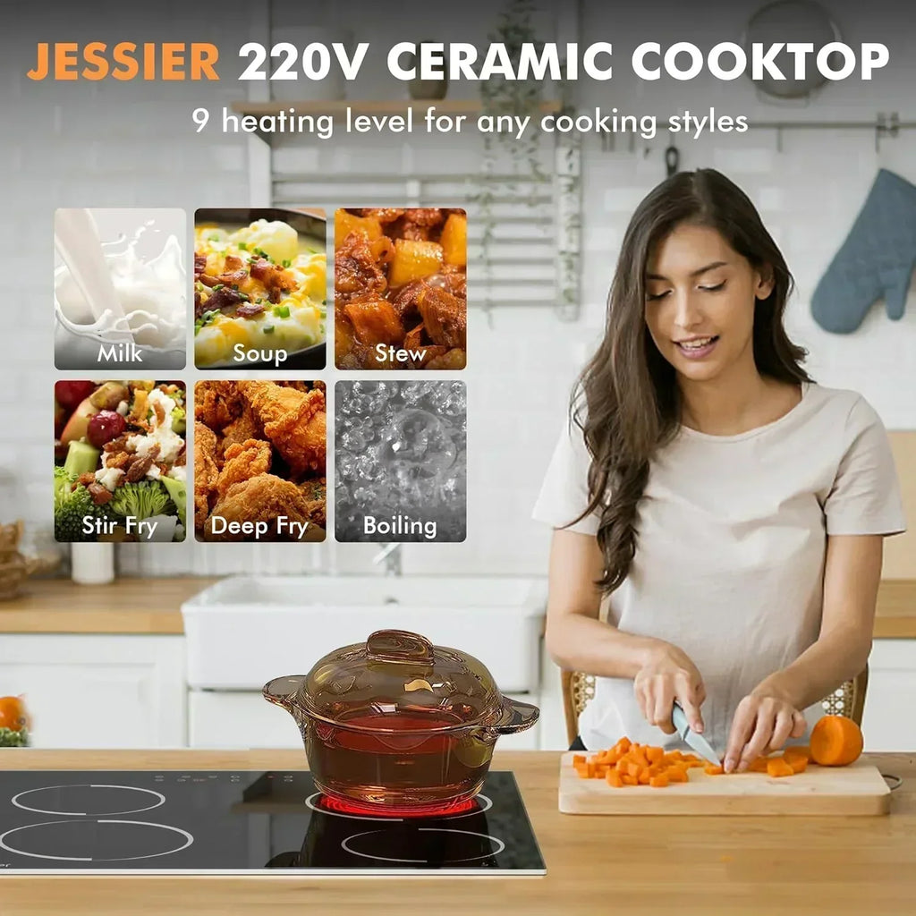 Electric Cooktop 30 Inch - 5 Burners Built-in Ceramic Cooktop 30" Electric Stove Top wourant