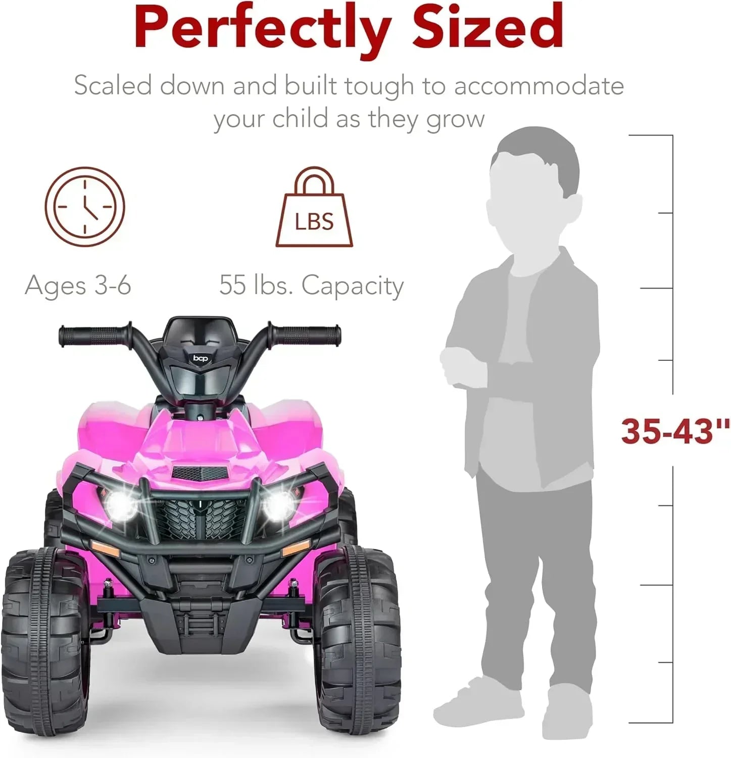 Best Choice Products 12V Kids Ride-On Electric ATV 4-Wheeler Quad Car Toy Bluetooth Audio wourant