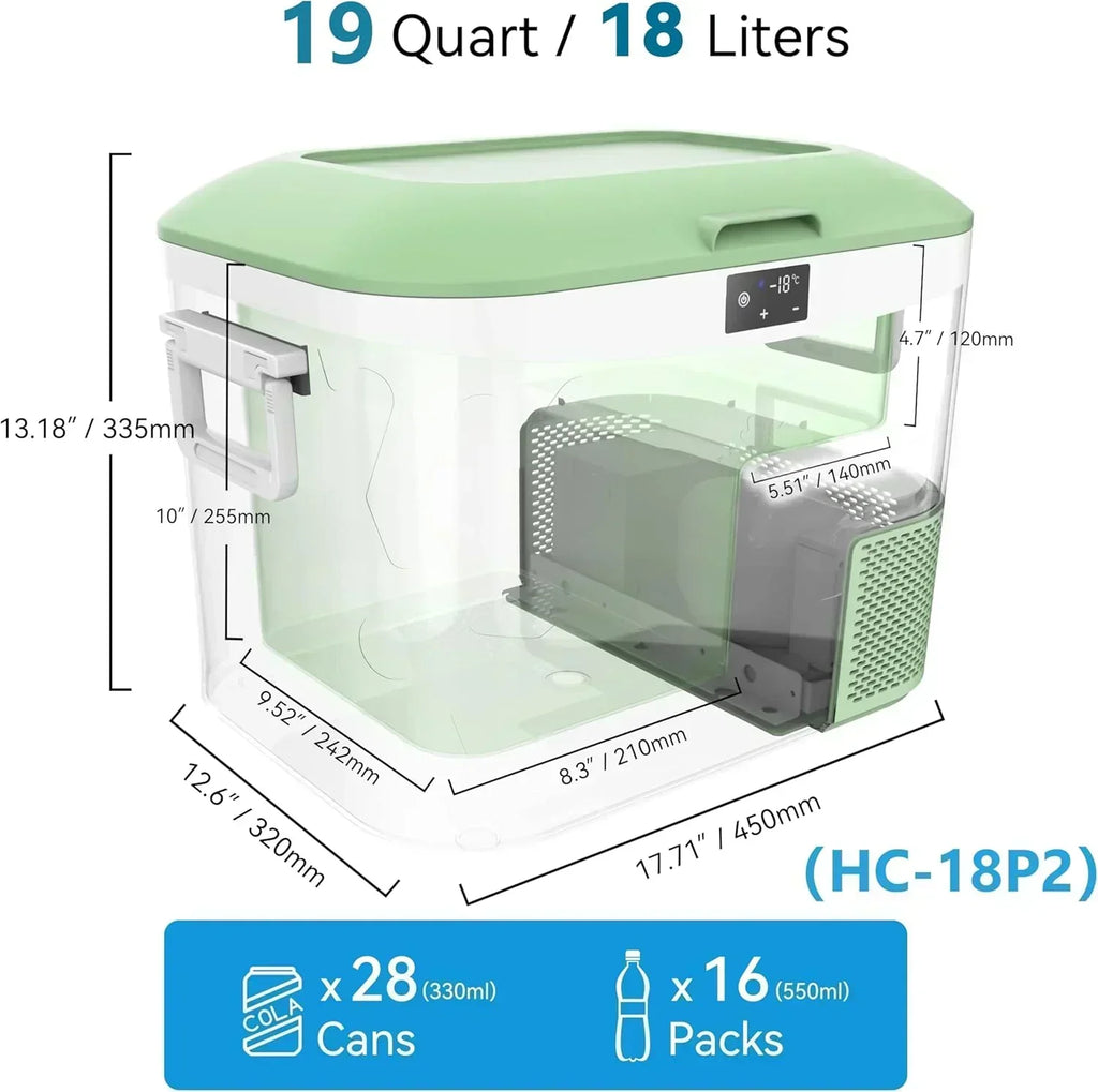 Car Fridge Portable 12 Volt Refrigerator 23 Quart (22 Liter) Freezer Compressor Cooler 12V/24V wourant