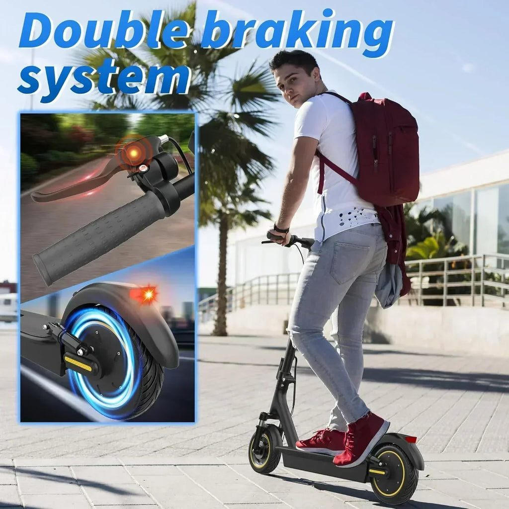 Volpam electric scooter Powerful electric motor Solid tires 28/21/12 mile range wourant
