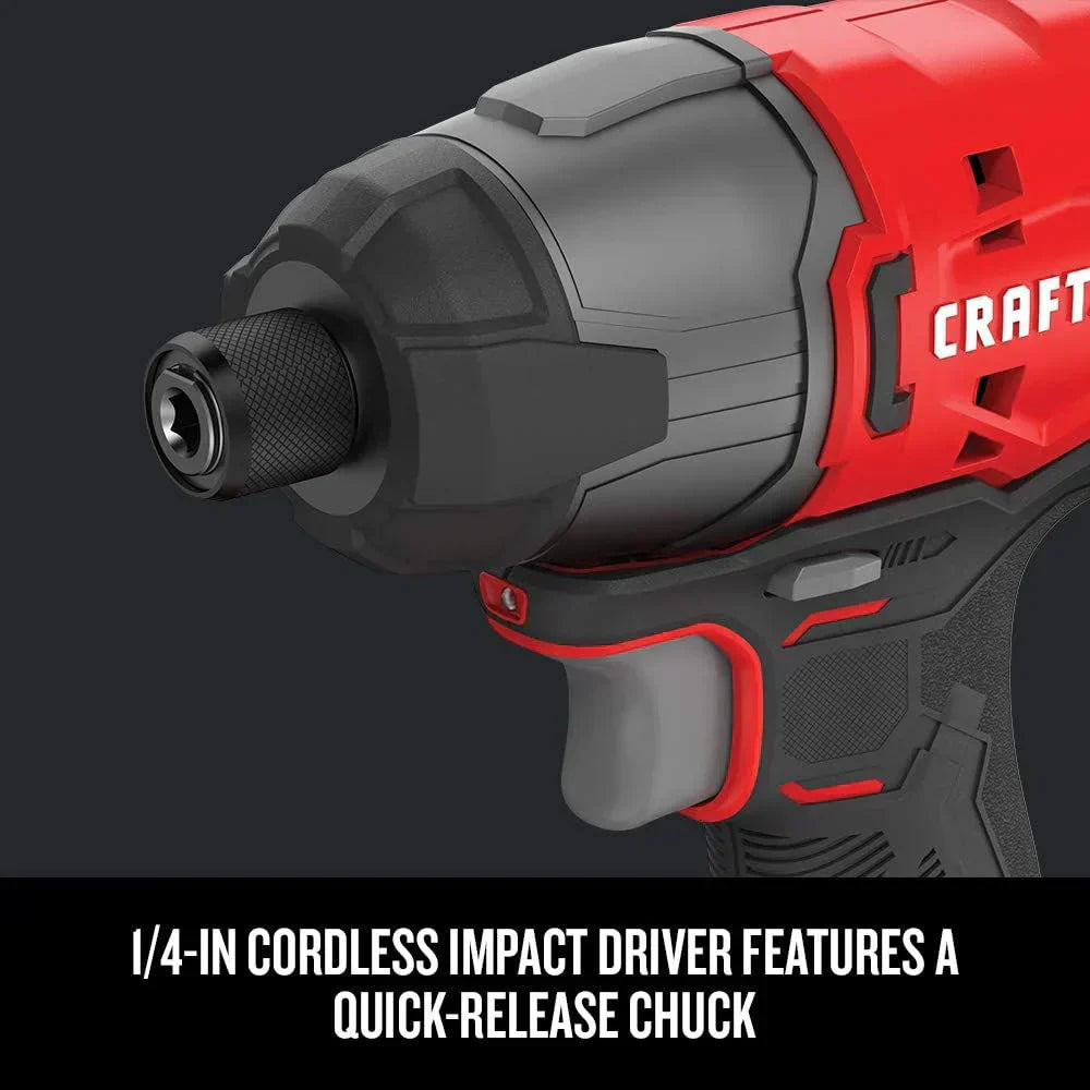 V20 MAX Cordless Drill and Impact Driver Power Tool Combo Kit with 2 Batteries and Charger wourant