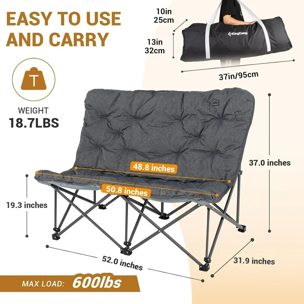 Butterfly chair extra large thick comfortable camping chair portable folding chair heavy duty seat wourant