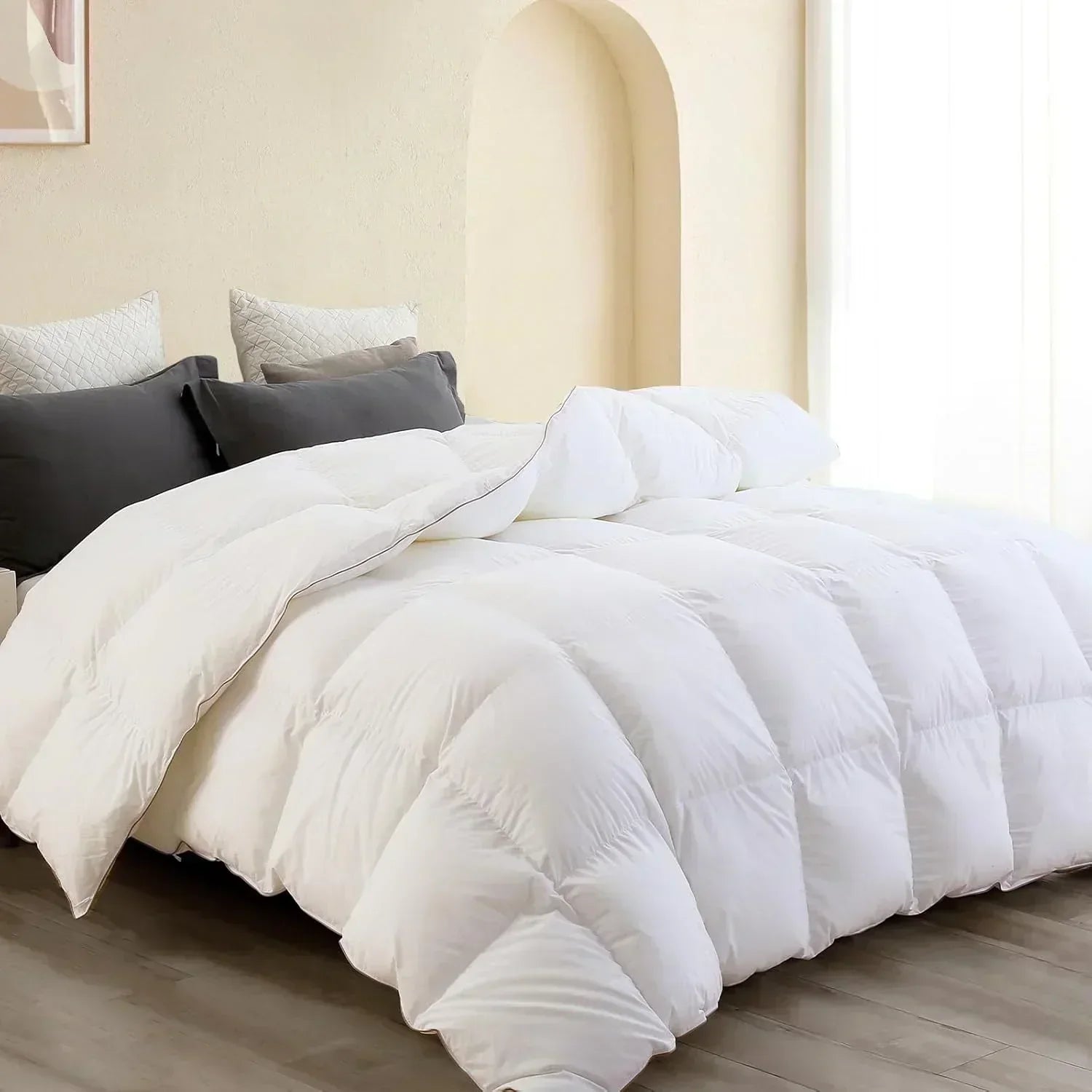 Premium Down Comforter 3D Baffle Box Design wourant
