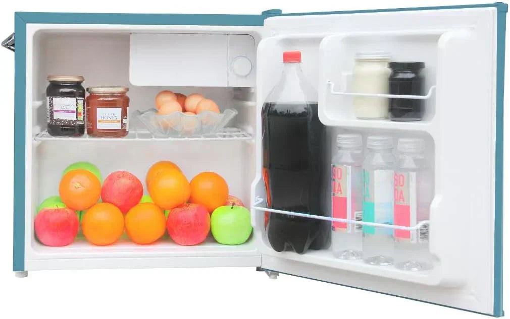 Frigidaire EFR176 Retro Compact Fridge with Chiller Mini Refrigerator Built-in Bottle Opener wourant