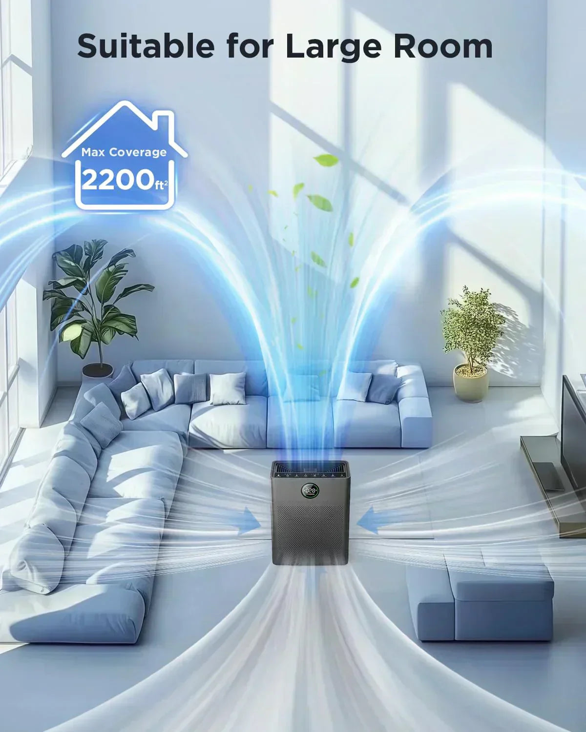 Air Purifiers for Home Large Room up to 2200sq.ft MOOKA Air purifier for Home Pets wourant