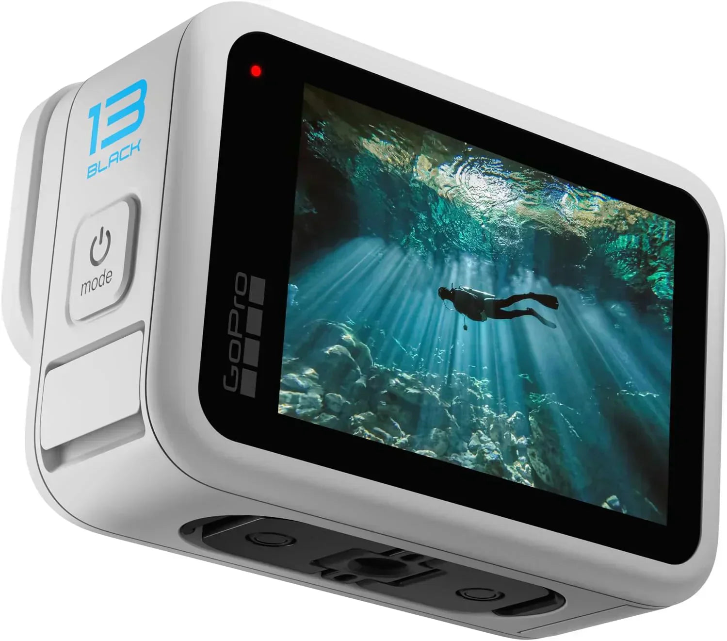 Black Waterproof Action Camera with 5.3K60 Video 27MP Photo Compatability HB-Series Lenses wourant