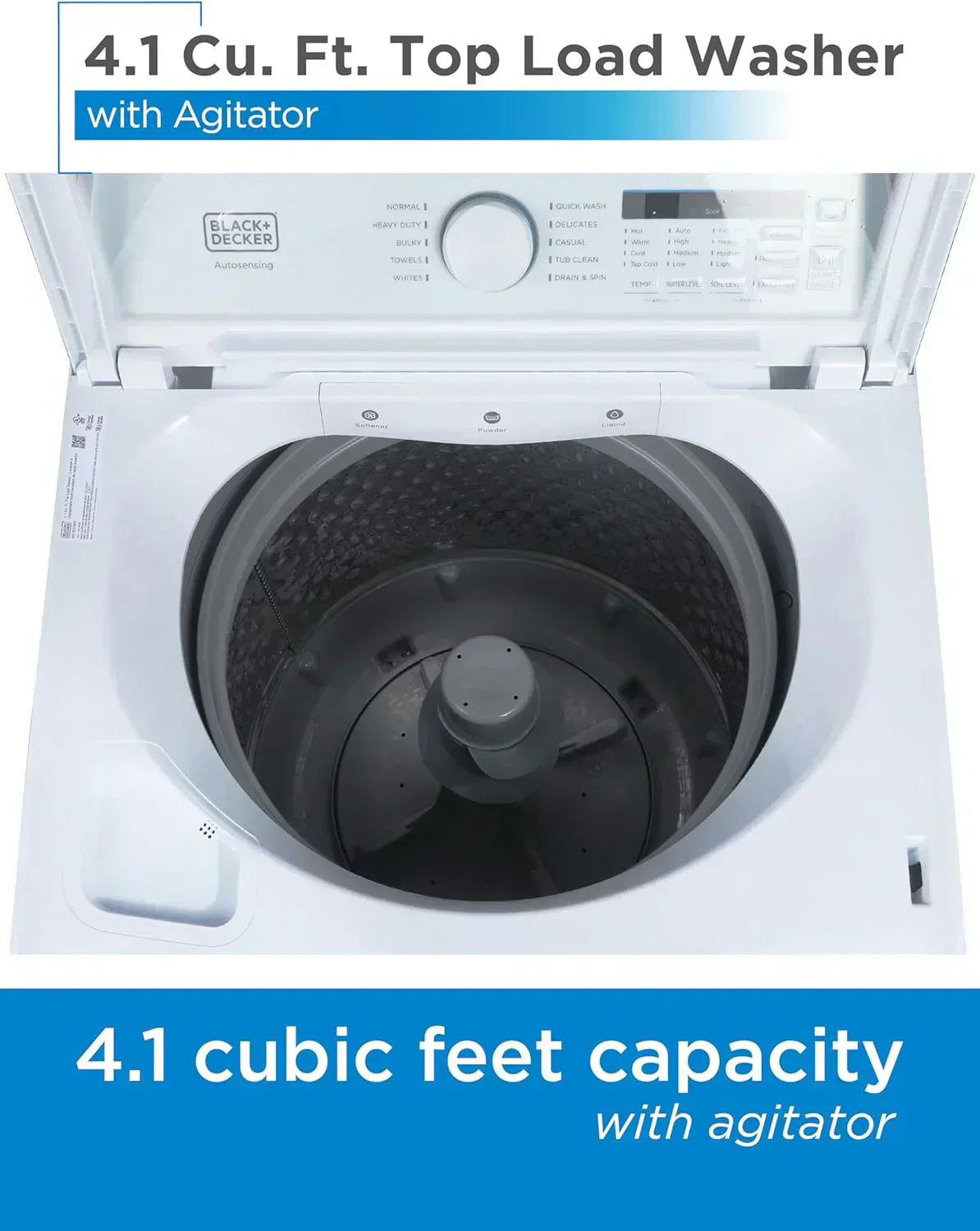 Portable Washer 6.6 lb. Capacity Washing Machine for Homes & Apartments 5 Wash Cycles wourant