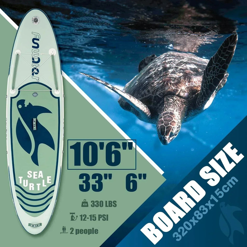 FunWater Inflatable Stand Up Paddle Board Premium SUP Paddle Accessories EVA Deck wourant