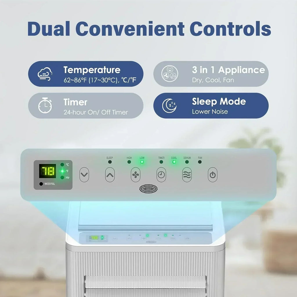 Air Choice Portable Air Conditioner 10000 BTU Air Conditioner Portable for Room Up to 450 Sq.Ft wourant