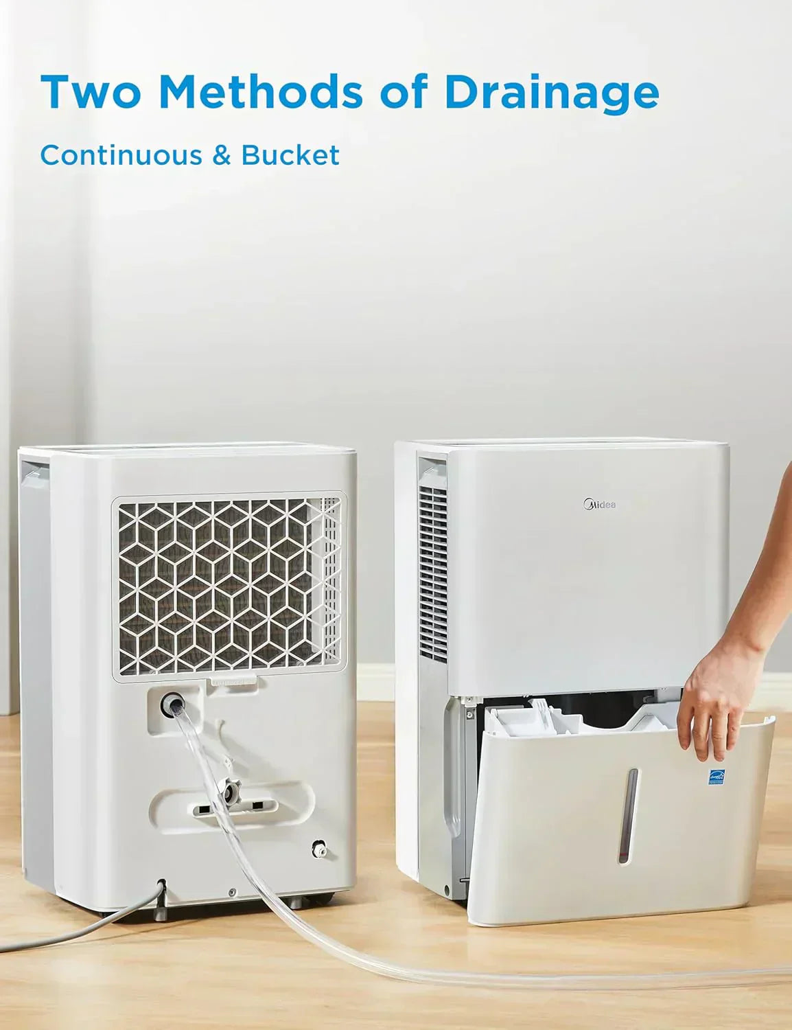Midea 4,500 Sq. Ft. Dehumidifier Pump Included Energy Star Certified 50 Pint Ideal For Basements wourant