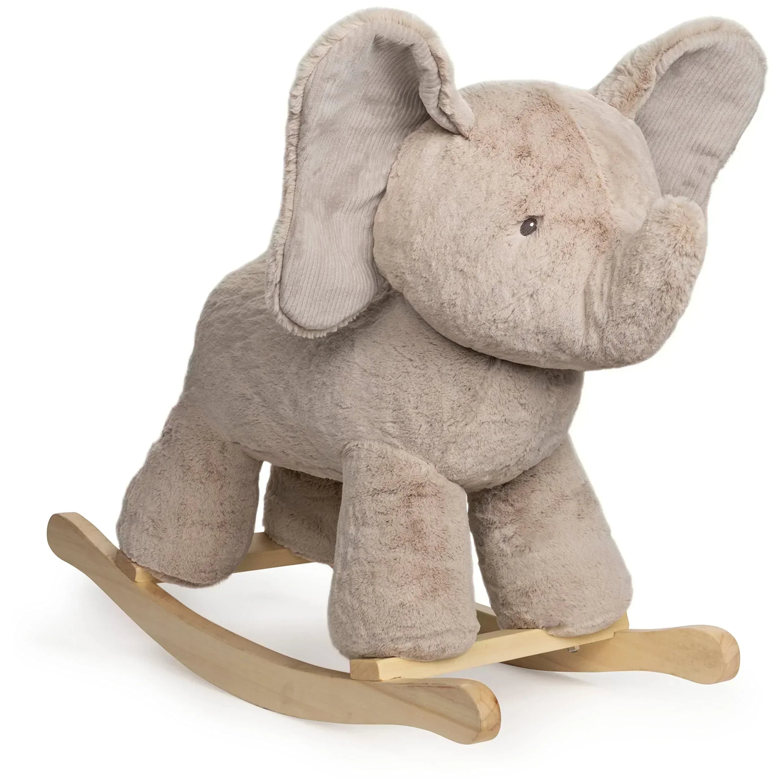 Lamb Rocker with Wooden Base Plush Stuffed Animal Nursery wourant