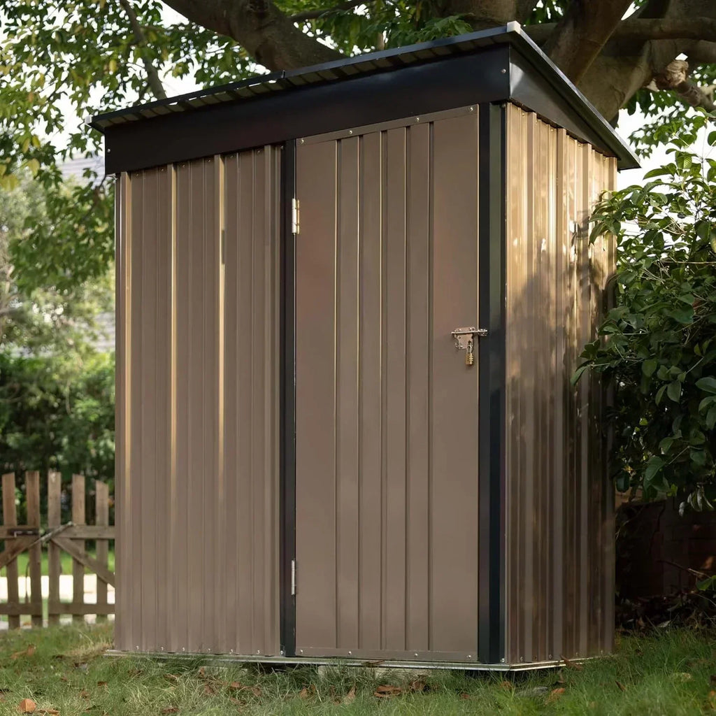 Devoko Outdoor Storage Shed Lockable Metal Garden Shed Steel Anti-Corrosion Storage House wourant