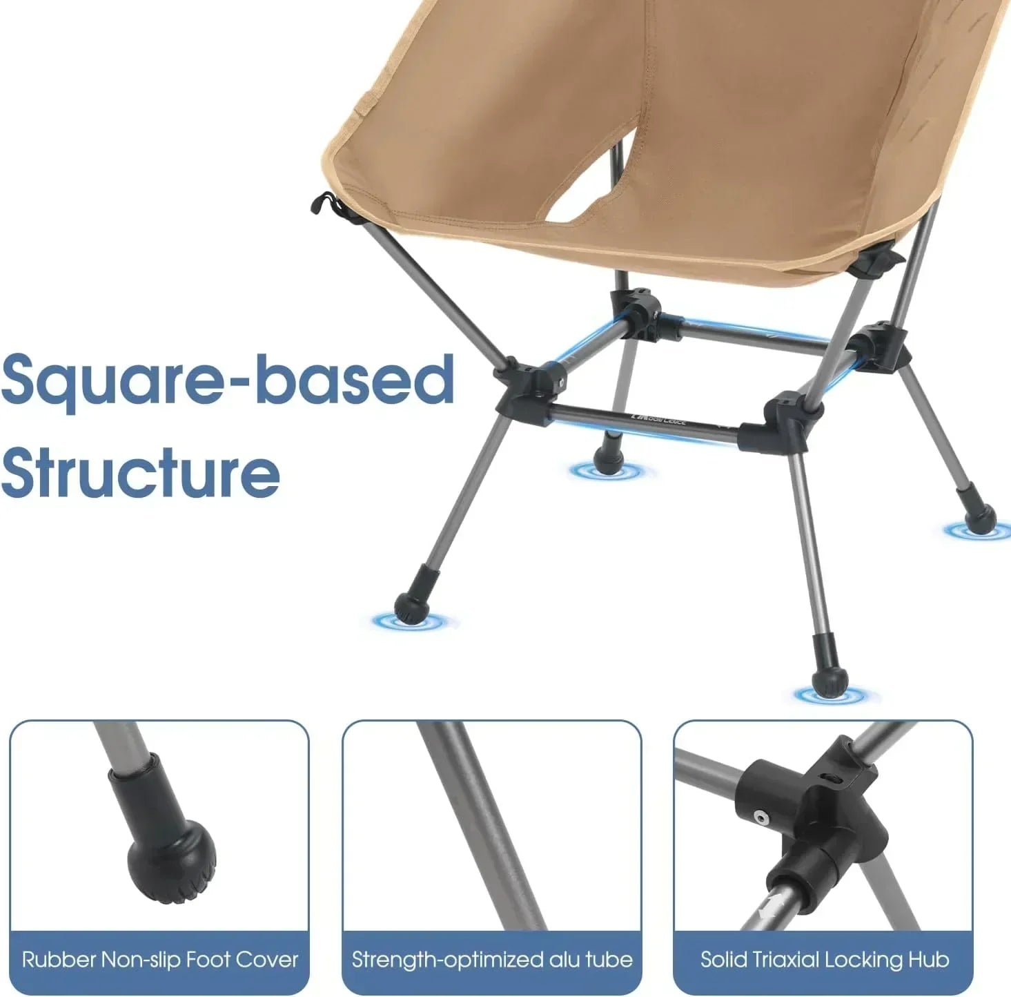 Portable Camping Chair Plus Folding Chair for Backpacking and Hiking wourant