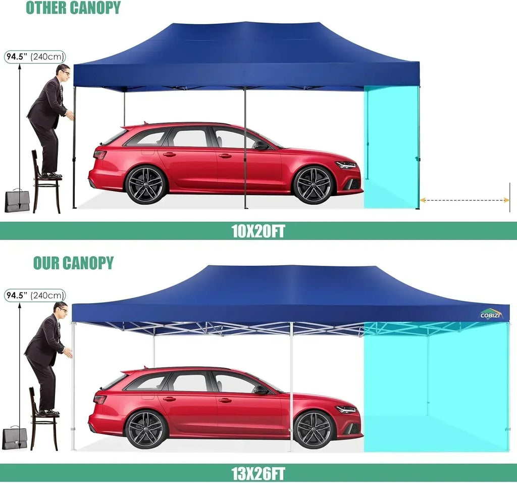 COBIZI 10x20 Heavy Duty Pop up Canopy Tent 6 sidewalls Commercial Canopy Wedding Party Tents wourant