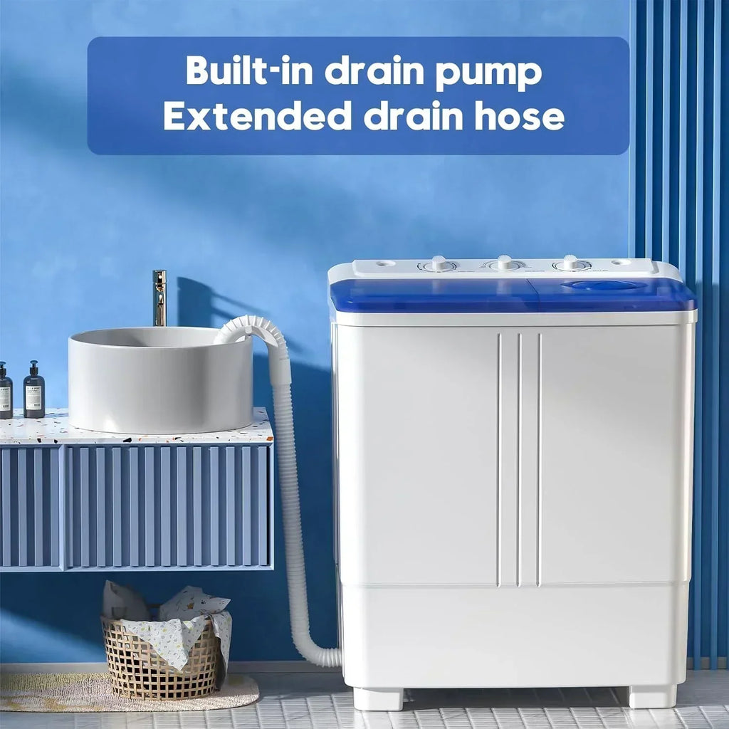 Auertech Portable Washing Machine 28lb Twin Tub Washing Machine Compact Washing Machine wourant