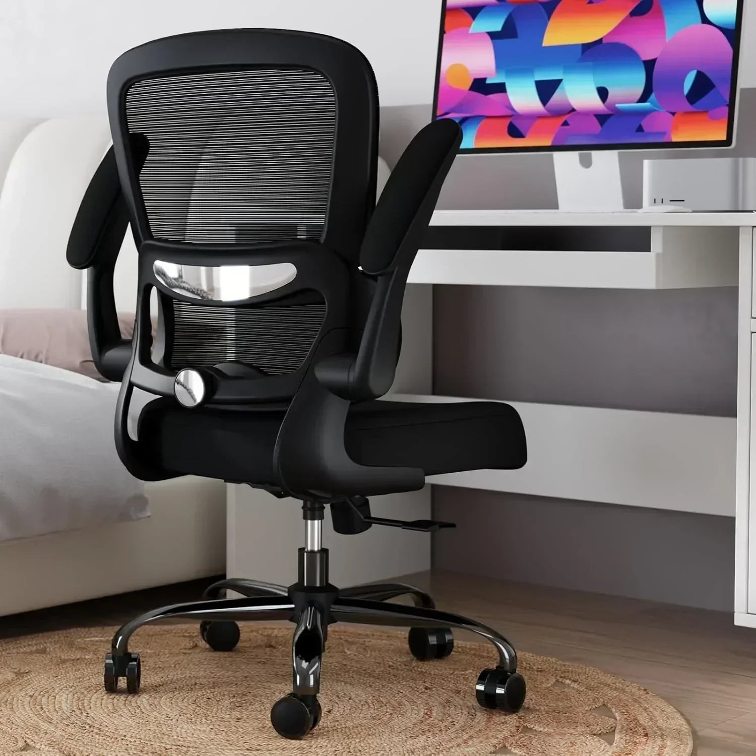 TRALT Office Chair Ergonomic Desk Chair 330 lbs Home Mesh Gaming Chair with Wheels wourant