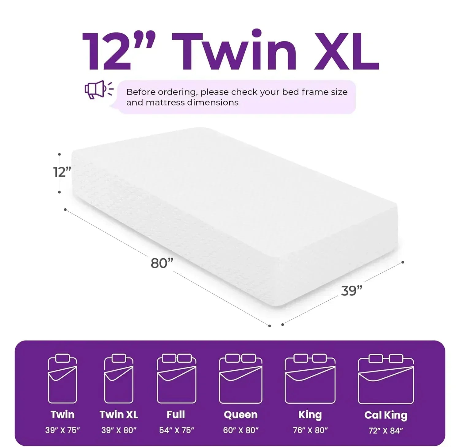 GAESTE 8-inch Fully Cooling Gel Memory Foam Mattress Mattress-in-a-Box wourant