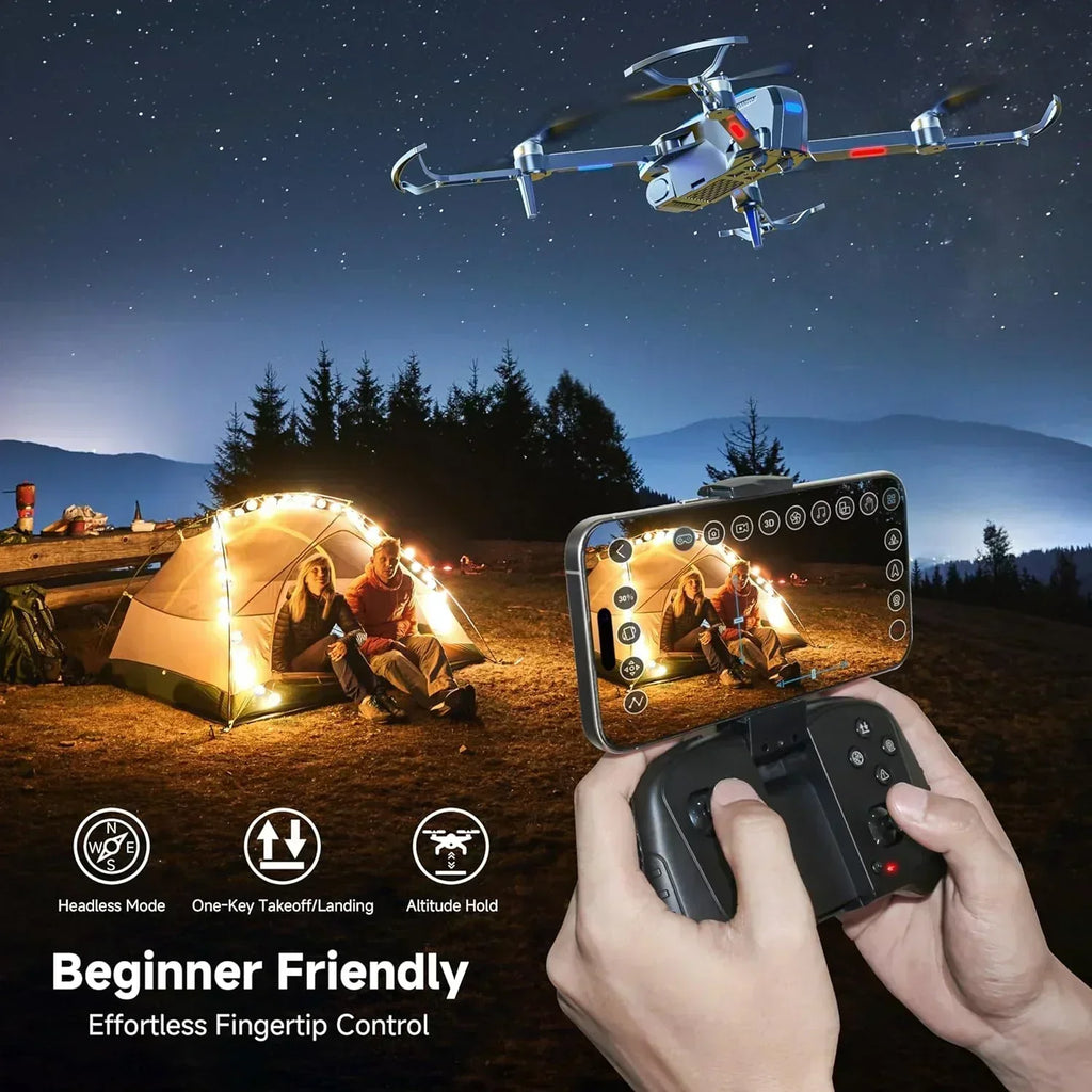 Adult drone with camera 4K brushless motor drone FPV foldable remote control quadcopter wourant