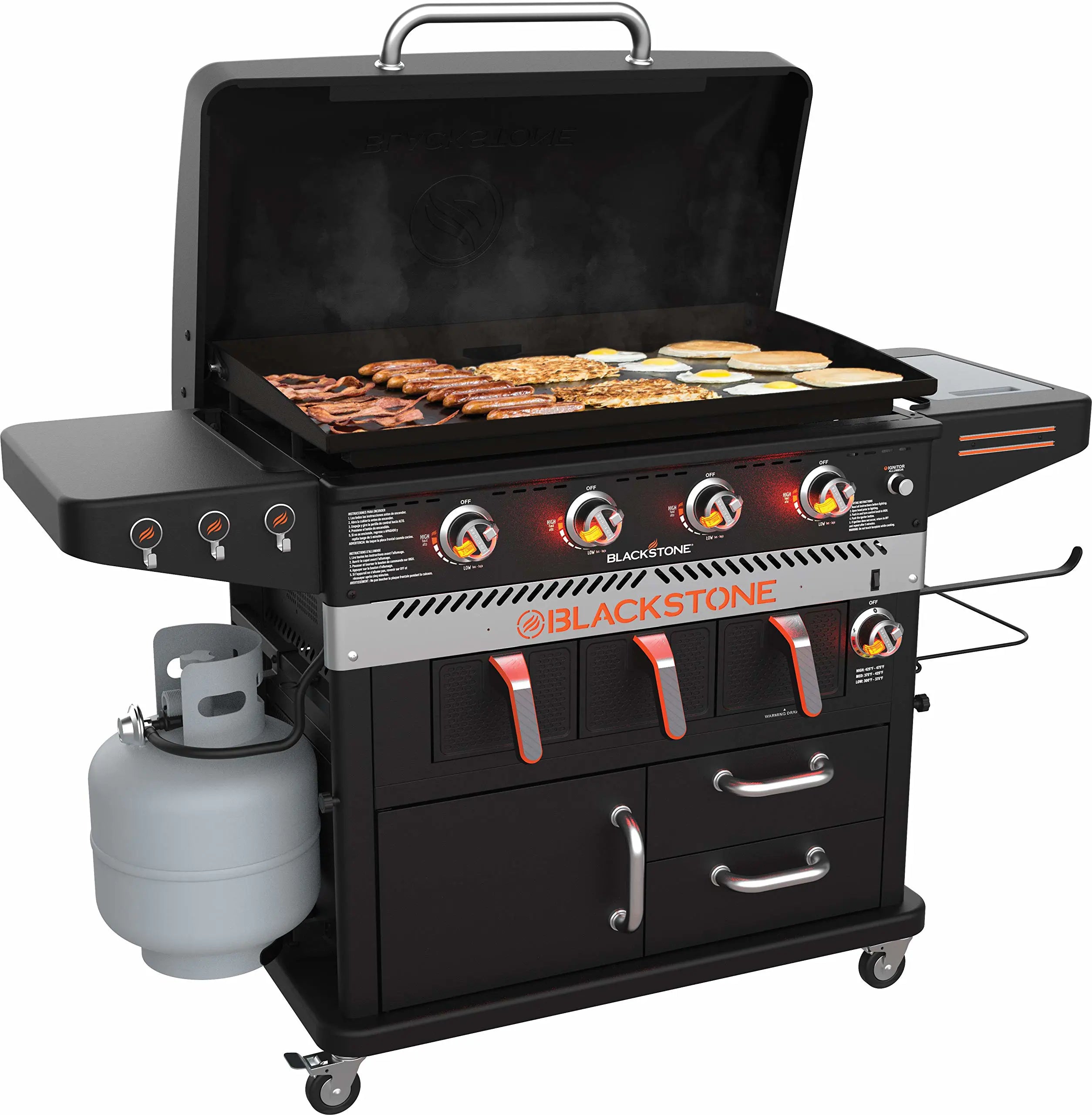 Blackstone 4 Burner and Air Fryer Combo - 36" wourant