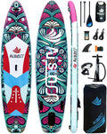 Inflatable wide SUP board with SUP carrying bag hand pump 10L waterproof bag wourant