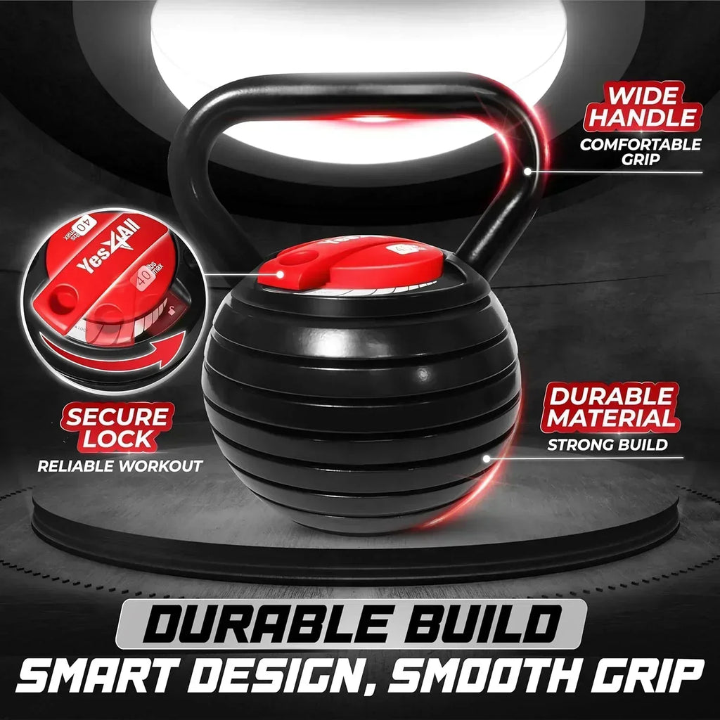 Yes4All Adjustable Kettlebell Kettle Grip Kettlebell Handle Convert to Kettlebells Weight Set wourant