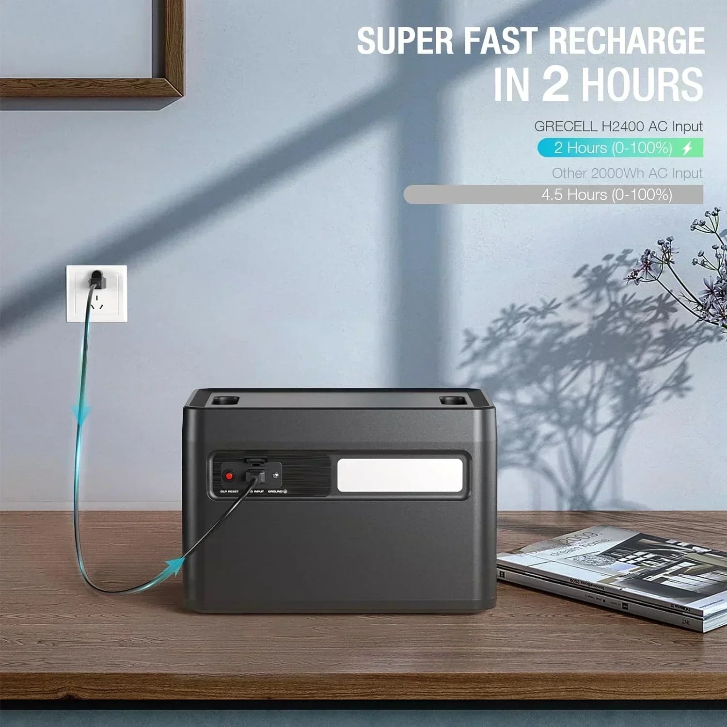 Portable Power Station 300W (Peak 600W) 230.88Wh Solar Generator 60W USB-C PD Output wourant