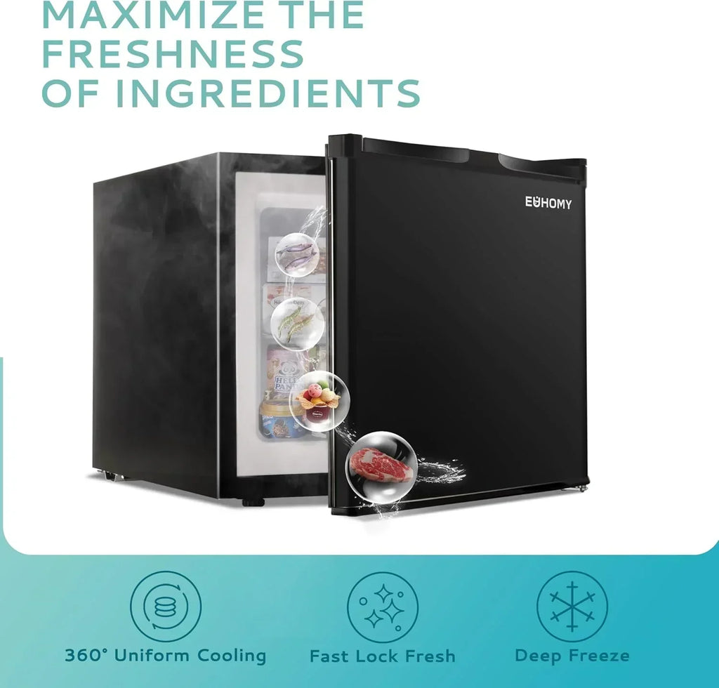 Upright freezer 3.0Cubic Feet Single Door Compact Mini Freezer with Reversible Door Small freezer wourant