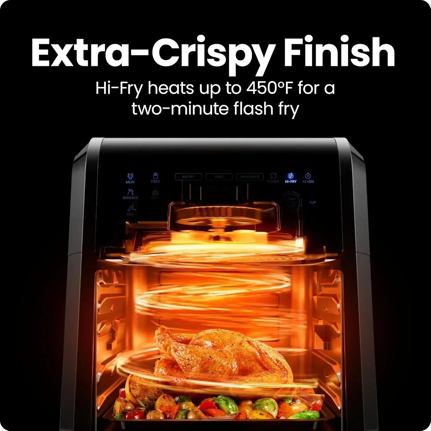 Chefman Compact 6.3-Quart Digital Air Fryer with Rotisserie Dehydrator and Convection Oven wourant