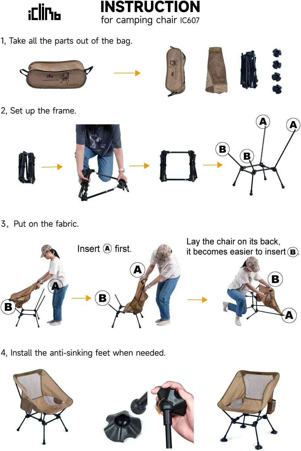 Ultralight Compact Camping Folding Beach Chair wourant