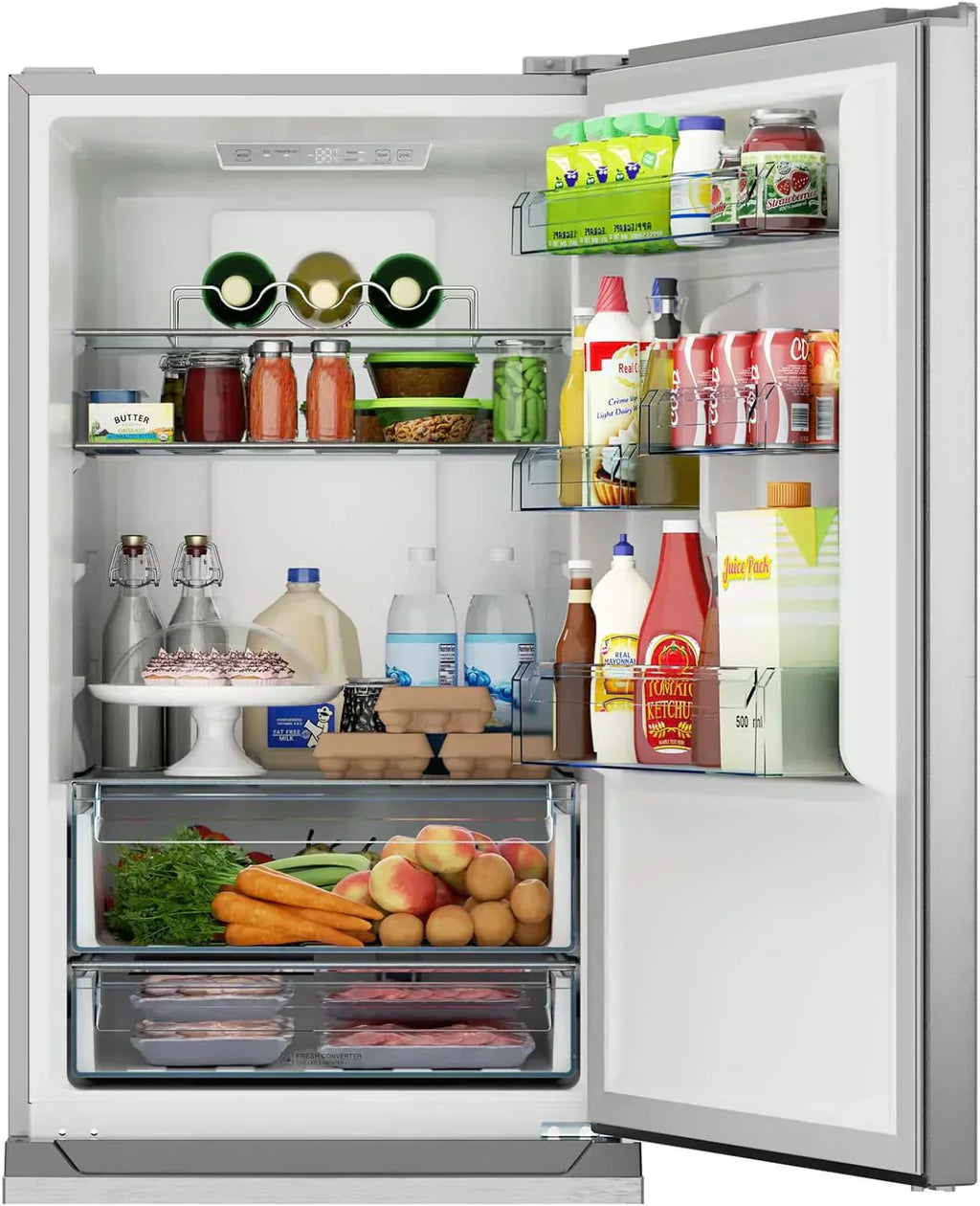 Sharp Bottom-Freezer Counter-Depth Refrigerator 24 Inch 11.5 Cubic Foot wourant