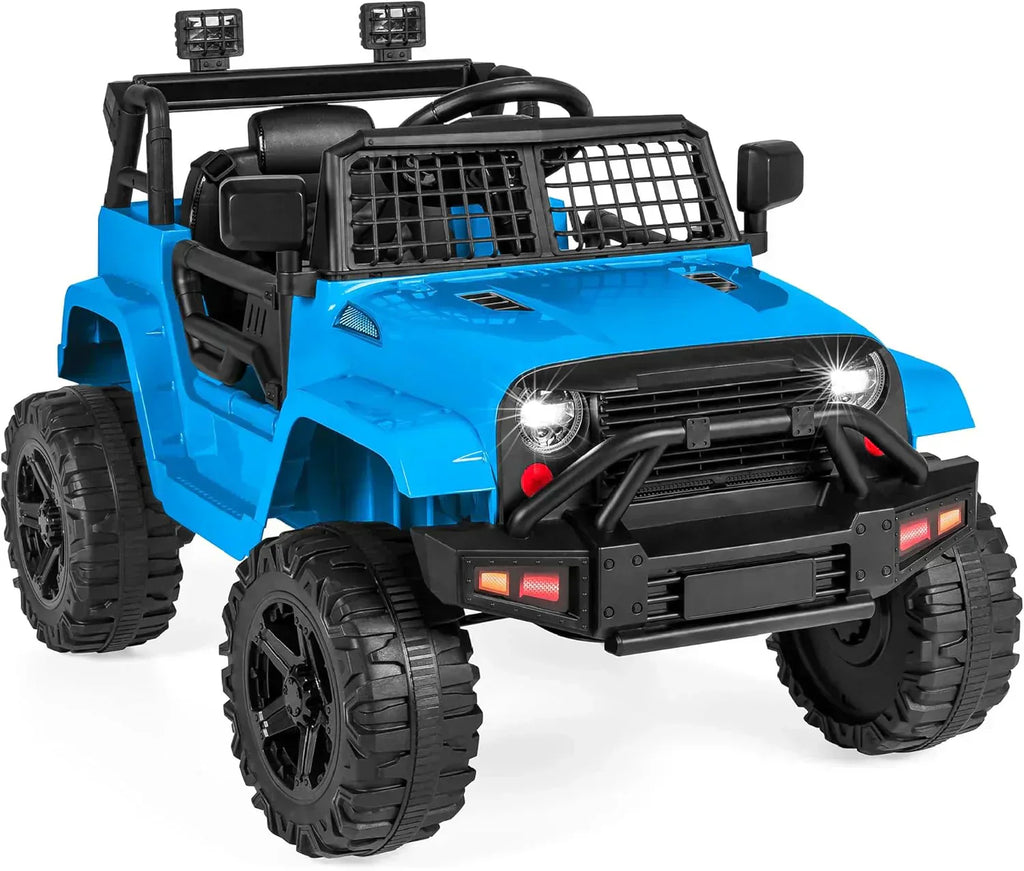 Best Choice Products 12V Kids Ride-On Truck Car with Spring Suspension and LED Lights wourant