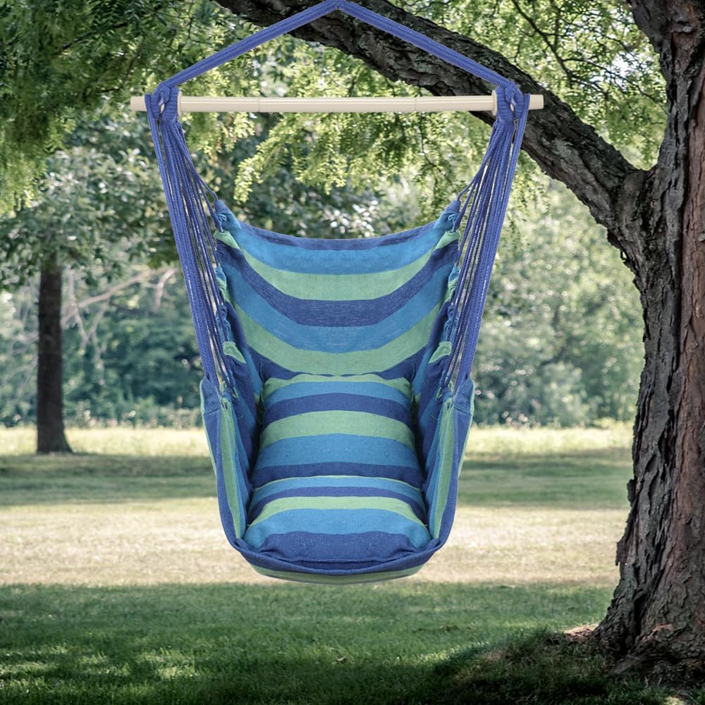 ONCLOUD Hammock Chair Hanging Rope Swing Load Capacity Macrame Hammock Swing Seat wourant